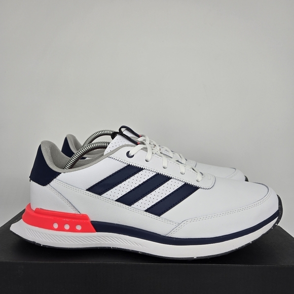 New adidas S2G 24 Leather Spikeless Golf White Navy Red Men\'s Shoes Size 11 main image 7